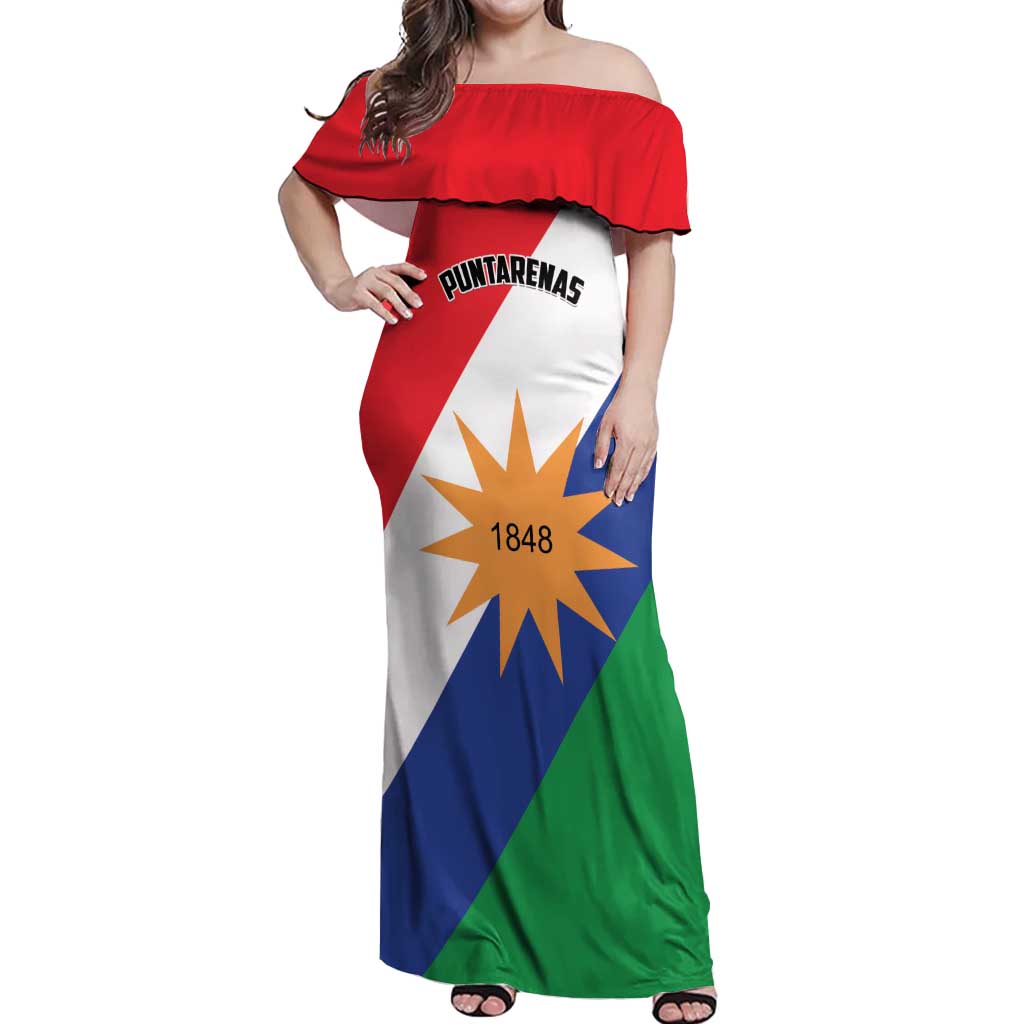 Personalized Costa Rica Puntarenas Province Since 1519 Off Shoulder Maxi Dress - Wonder Print Shop