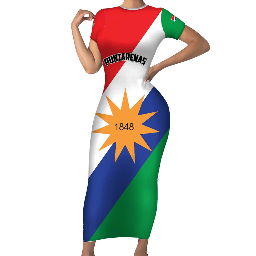Personalized Costa Rica Puntarenas Province Since 1519 Short Sleeve Bodycon Dress - Wonder Print Shop
