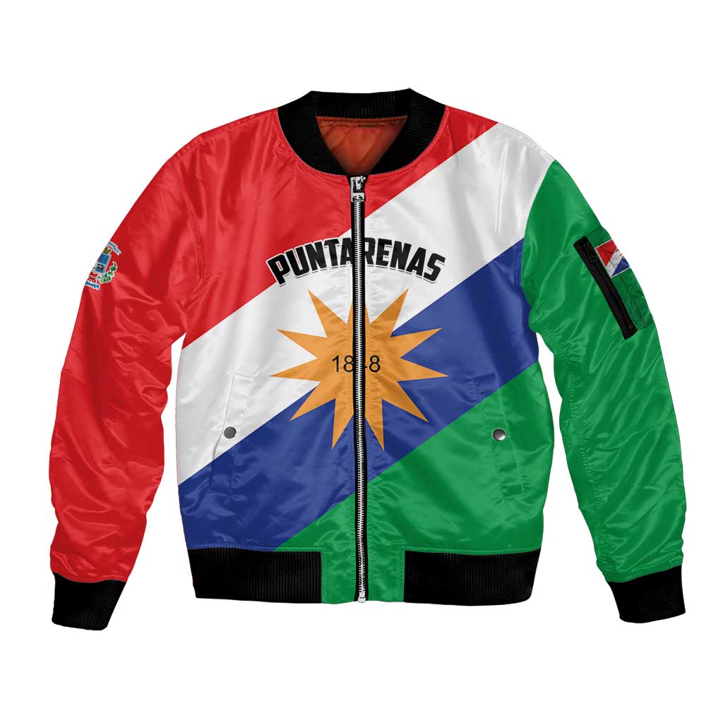Personalized Costa Rica Puntarenas Province Since 1519 Sleeve Zip Bomber Jacket - Wonder Print Shop