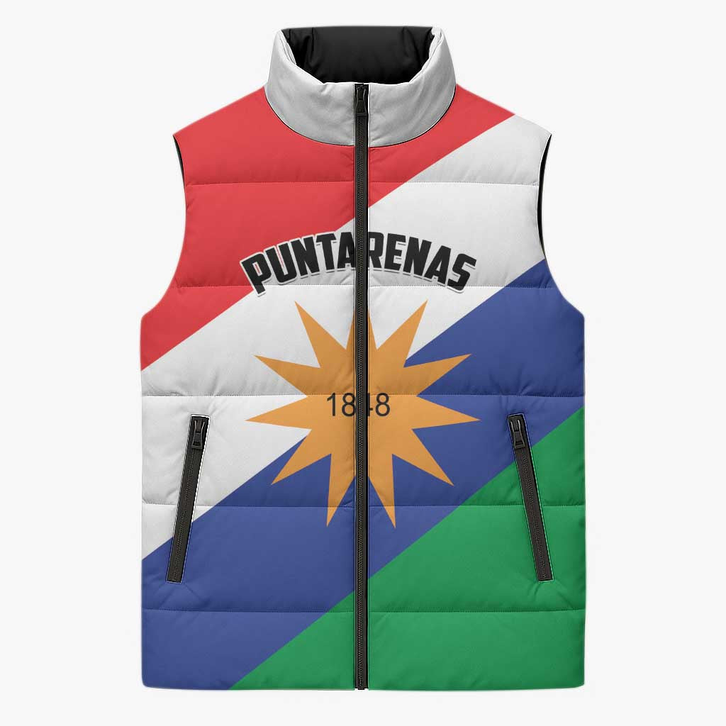 Personalized Costa Rica Puntarenas Province Since 1519 Sleeveless Puffer Jacket - Wonder Print Shop