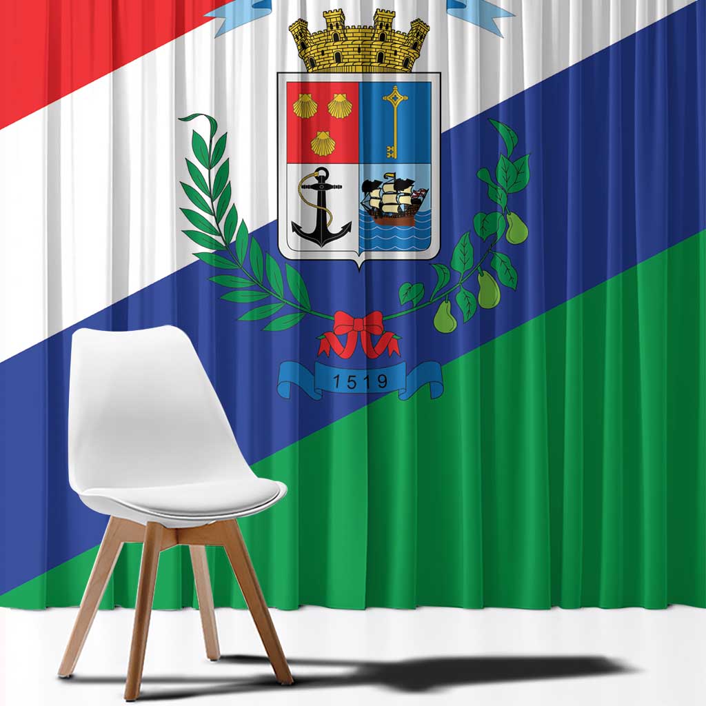 Costa Rica Puntarenas Province Since 1519 Window Curtain - Wonder Print Shop