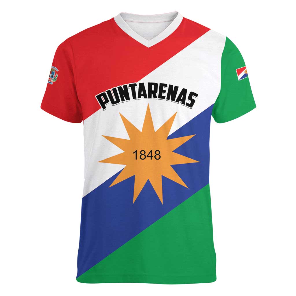 Personalized Costa Rica Puntarenas Province Since 1519 Women V-Neck T-Shirt - Wonder Print Shop