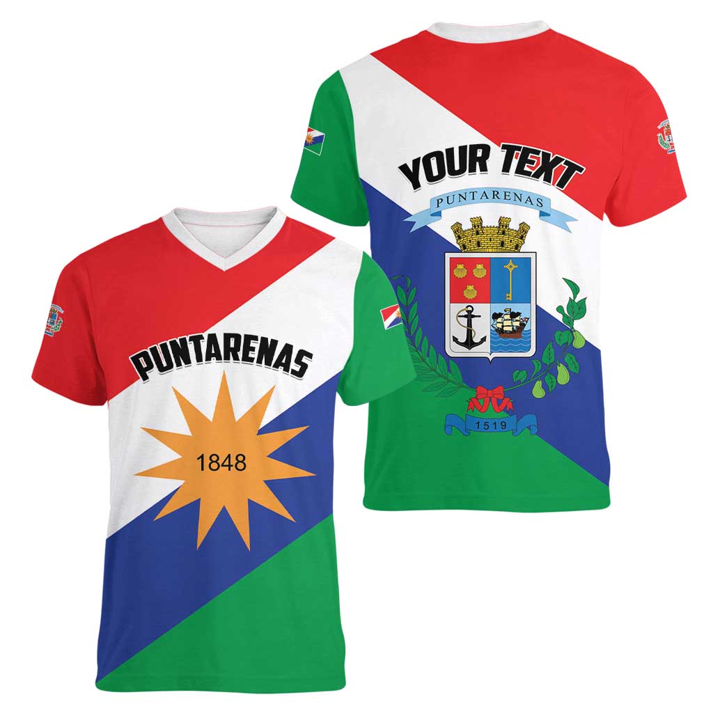 Personalized Costa Rica Puntarenas Province Since 1519 Women V-Neck T-Shirt - Wonder Print Shop