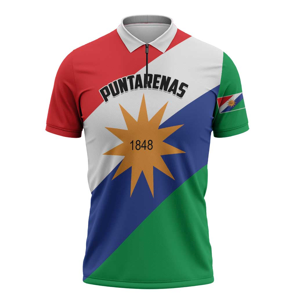 Personalized Costa Rica Puntarenas Province Since 1519 Zipper Polo Shirt - Wonder Print Shop