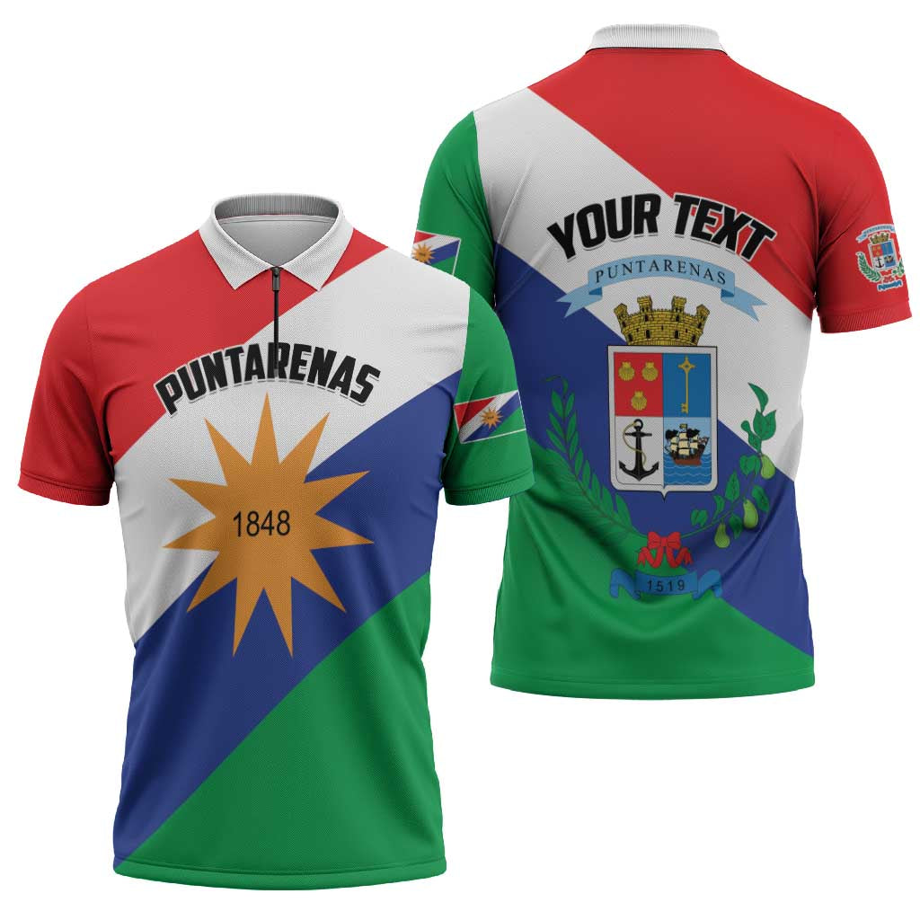 Personalized Costa Rica Puntarenas Province Since 1519 Zipper Polo Shirt - Wonder Print Shop