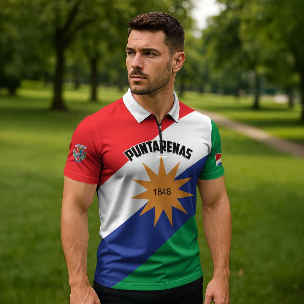 Personalized Costa Rica Puntarenas Province Since 1519 Zipper Polo Shirt - Wonder Print Shop