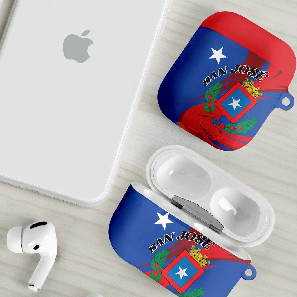 Costa Rica San José AirPods Case Ad Meliora - Wonder Print Shop