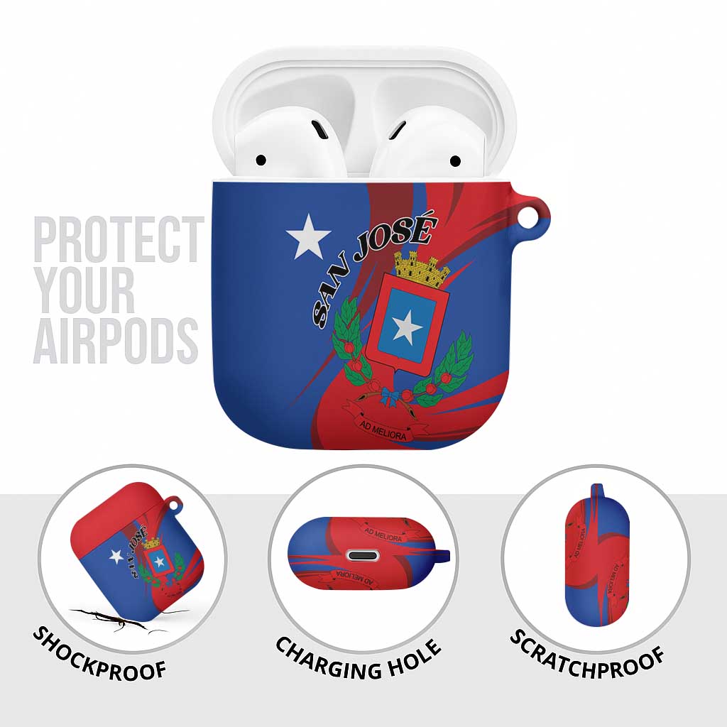 Costa Rica San José AirPods Case Ad Meliora - Wonder Print Shop
