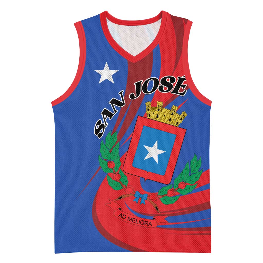 Personalized Costa Rica San José Basketball Jersey Ad Meliora - Wonder Print Shop