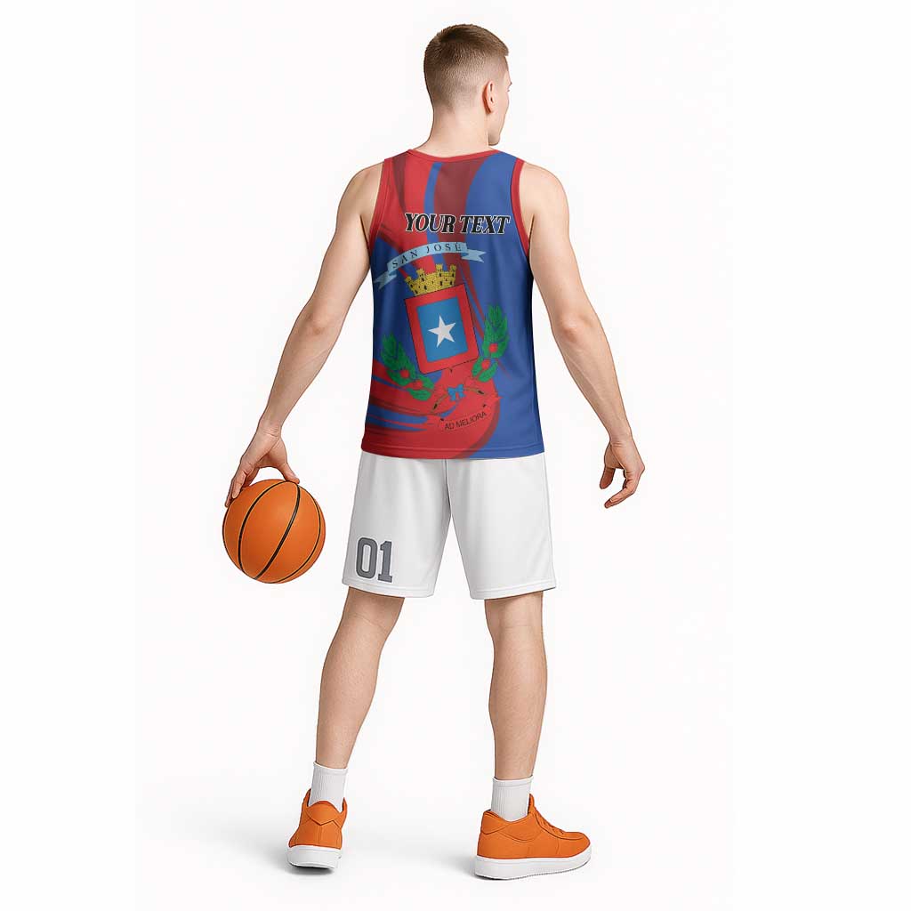 Personalized Costa Rica San José Basketball Jersey Ad Meliora - Wonder Print Shop
