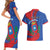 Personalized Costa Rica San José Couples Matching Short Sleeve Bodycon Dress and Hawaiian Shirt Ad Meliora - Wonder Print Shop
