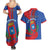 Personalized Costa Rica San José Couples Matching Summer Maxi Dress and Hawaiian Shirt Ad Meliora - Wonder Print Shop