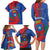 Personalized Costa Rica San José Family Matching Long Sleeve Bodycon Dress and Hawaiian Shirt Ad Meliora - Wonder Print Shop