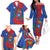 Personalized Costa Rica San José Family Matching Off The Shoulder Long Sleeve Dress and Hawaiian Shirt Ad Meliora - Wonder Print Shop