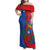 Personalized Costa Rica San José Family Matching Off Shoulder Maxi Dress and Hawaiian Shirt Ad Meliora - Wonder Print Shop