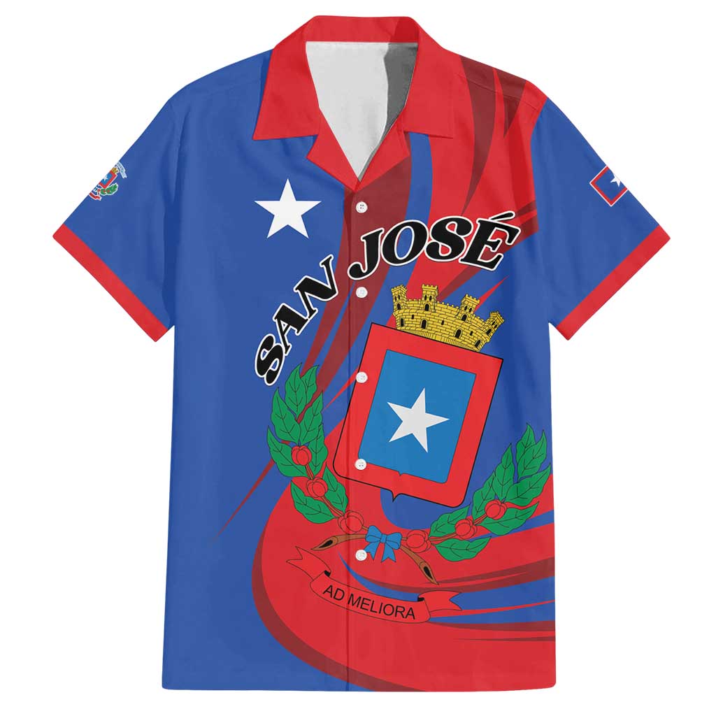 Personalized Costa Rica San José Family Matching Puletasi and Hawaiian Shirt Ad Meliora - Wonder Print Shop