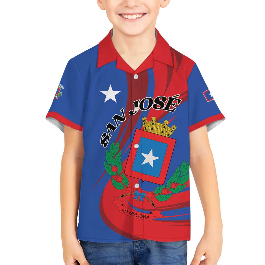 Personalized Costa Rica San José Family Matching Puletasi and Hawaiian Shirt Ad Meliora - Wonder Print Shop
