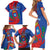 Personalized Costa Rica San José Family Matching Short Sleeve Bodycon Dress and Hawaiian Shirt Ad Meliora - Wonder Print Shop