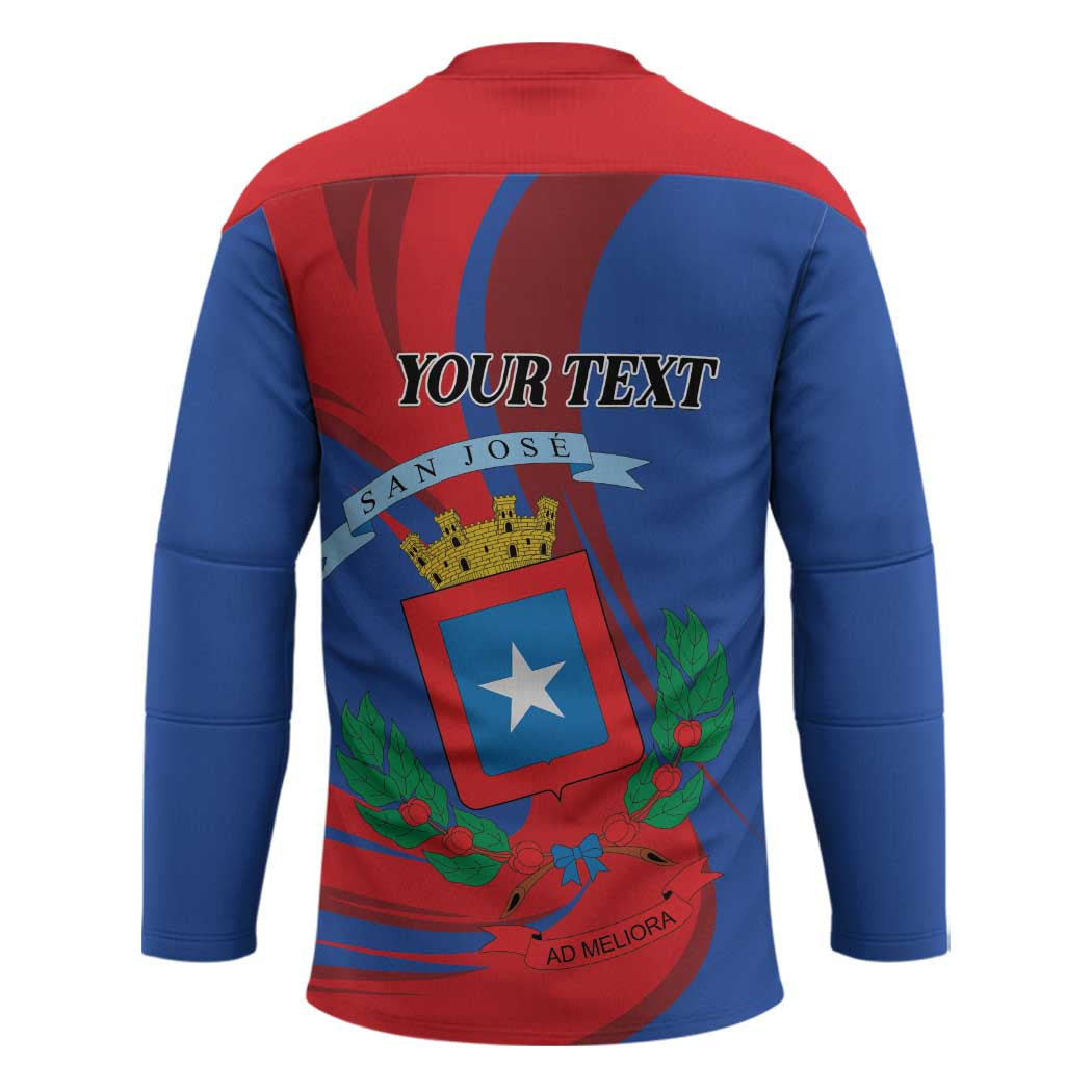 Personalized Costa Rica San José Hockey Jersey Ad Meliora - Wonder Print Shop
