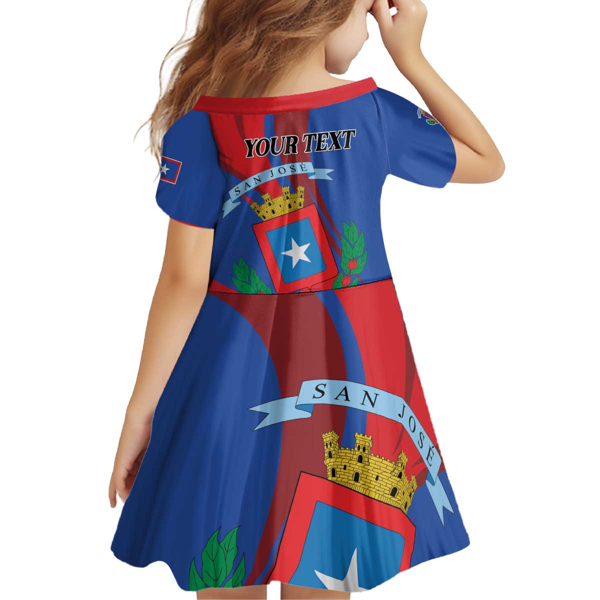 Personalized Costa Rica San José Kid Short Sleeve Dress Ad Meliora - Wonder Print Shop