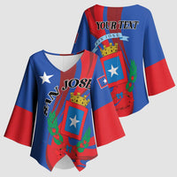 Personalized Costa Rica San José Kimono Sleeve Blouse Ad Meliora - Wonder Print Shop