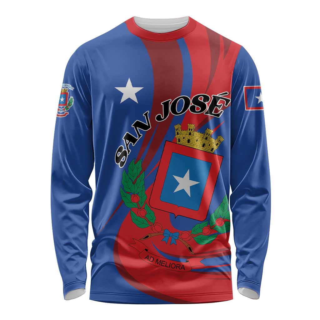 Personalized Costa Rica San José Long Sleeve Shirt Ad Meliora - Wonder Print Shop