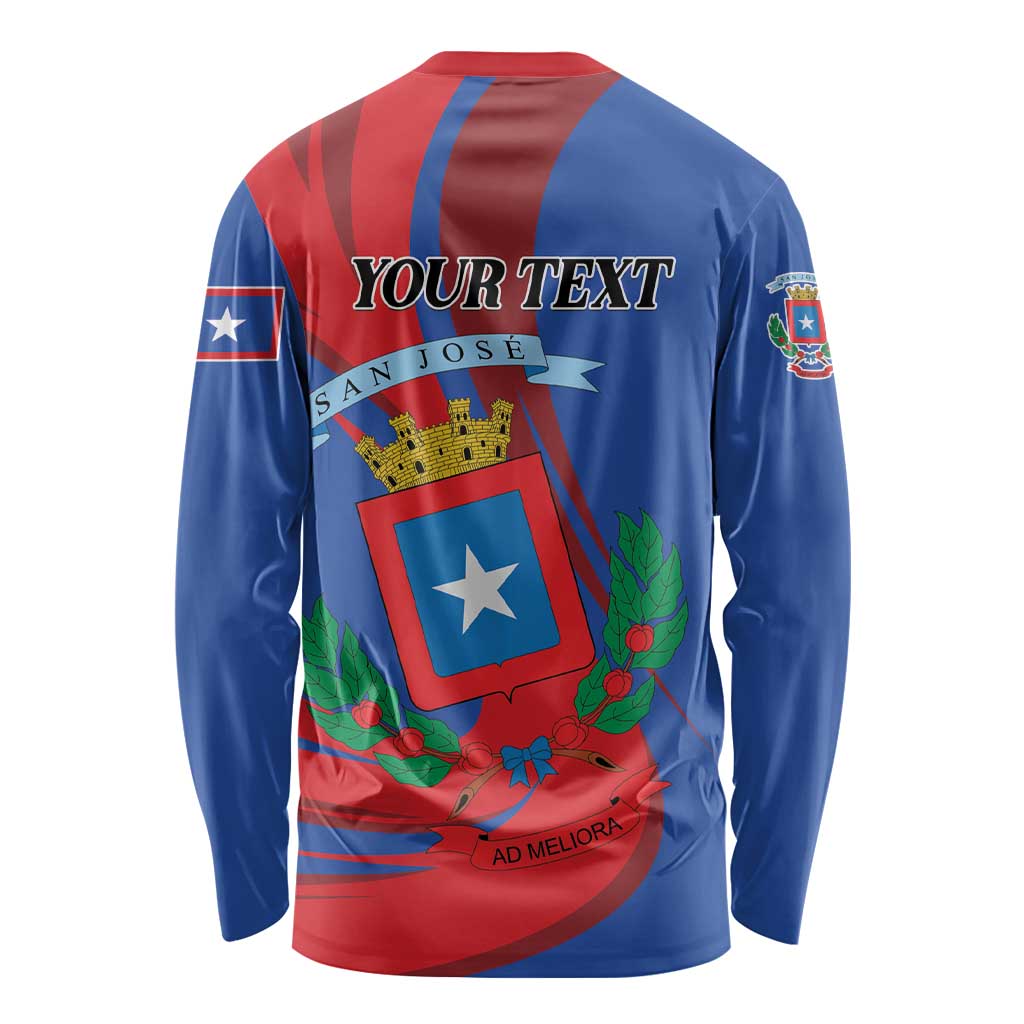 Personalized Costa Rica San José Long Sleeve Shirt Ad Meliora - Wonder Print Shop