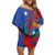 Personalized Costa Rica San José Off Shoulder Short Dress Ad Meliora - Wonder Print Shop