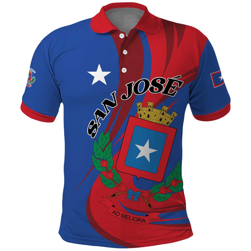 Personalized Costa Rica San José Polo Shirt Ad Meliora - Wonder Print Shop