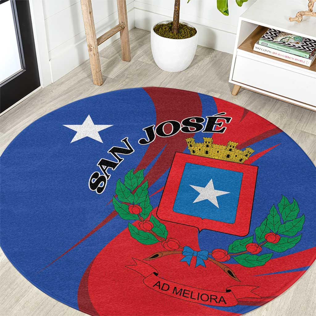 Costa Rica San José Round Carpet Ad Meliora - Wonder Print Shop