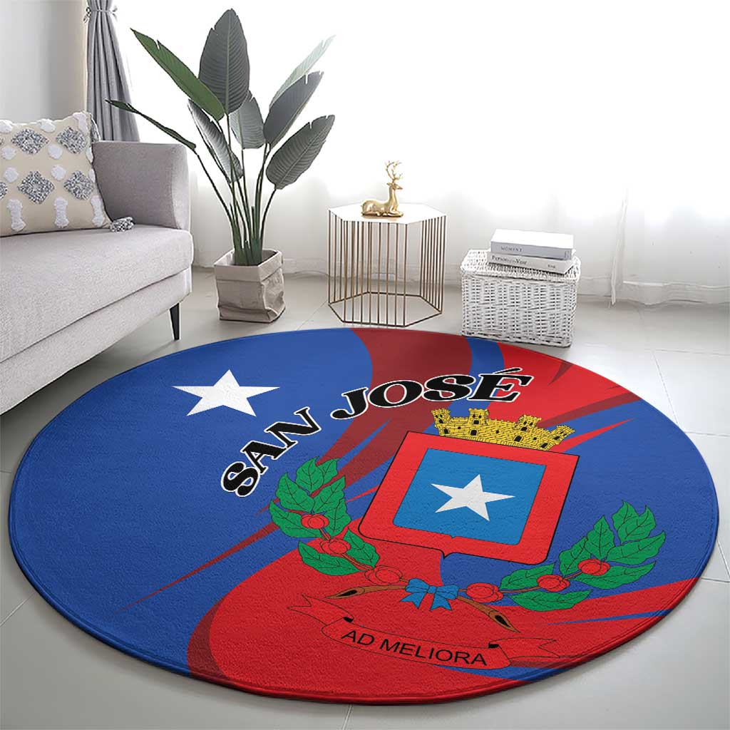 Costa Rica San José Round Carpet Ad Meliora - Wonder Print Shop