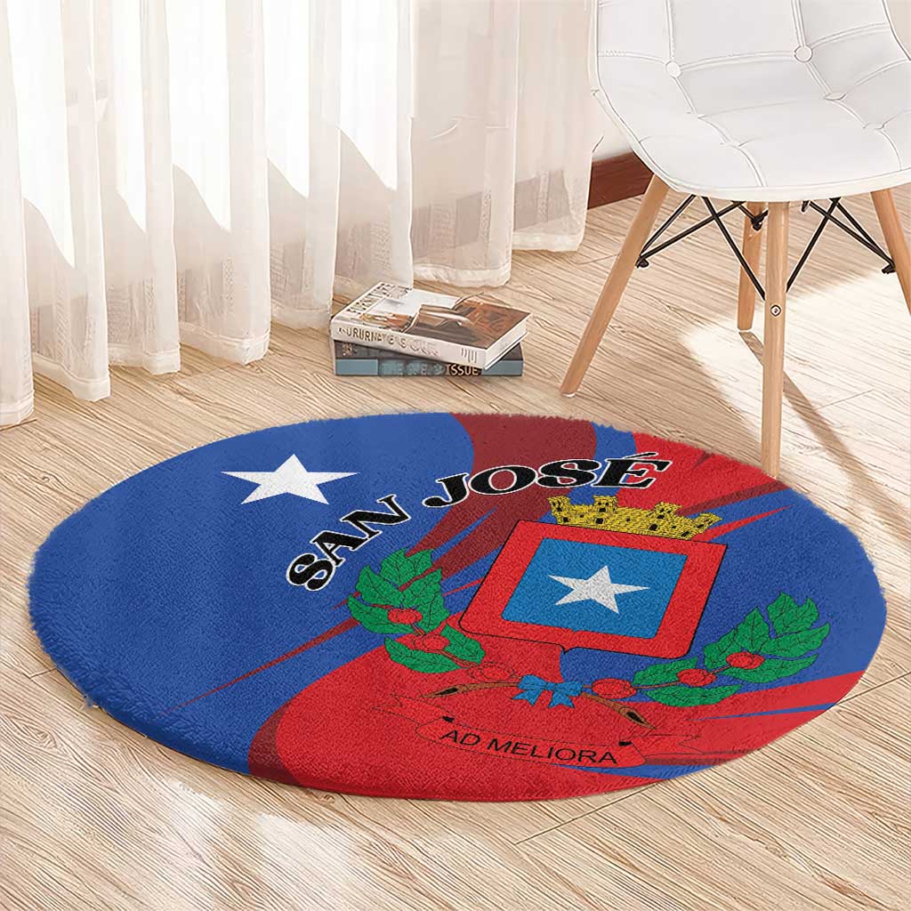 Costa Rica San José Round Carpet Ad Meliora - Wonder Print Shop