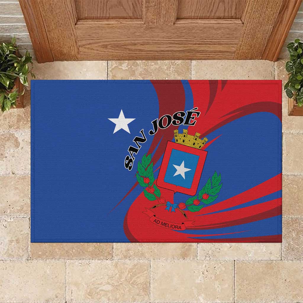 Costa Rica San José Rubber Doormat Ad Meliora - Wonder Print Shop