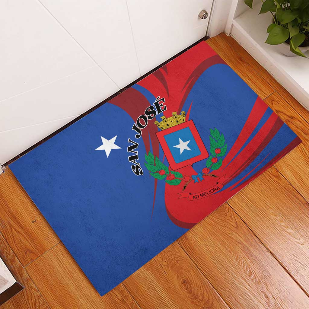 Costa Rica San José Rubber Doormat Ad Meliora - Wonder Print Shop