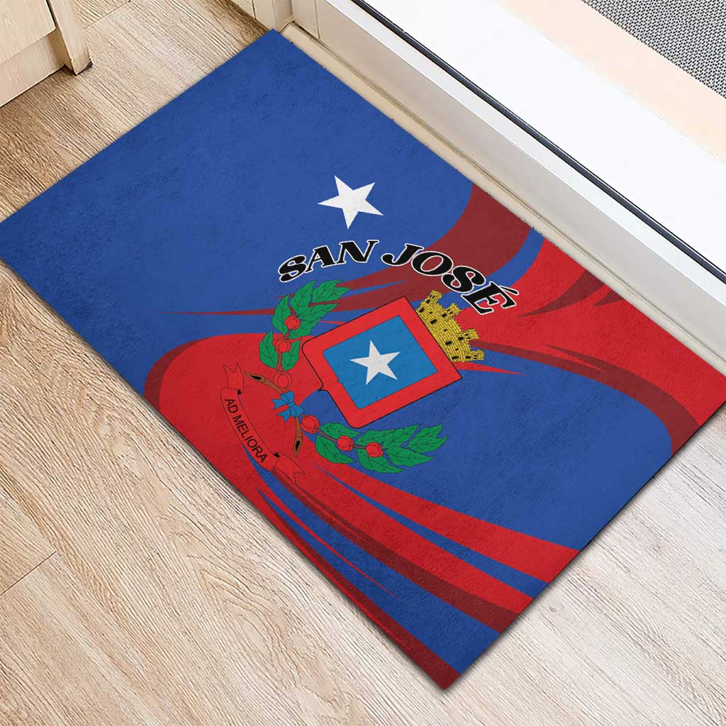 Costa Rica San José Rubber Doormat Ad Meliora - Wonder Print Shop