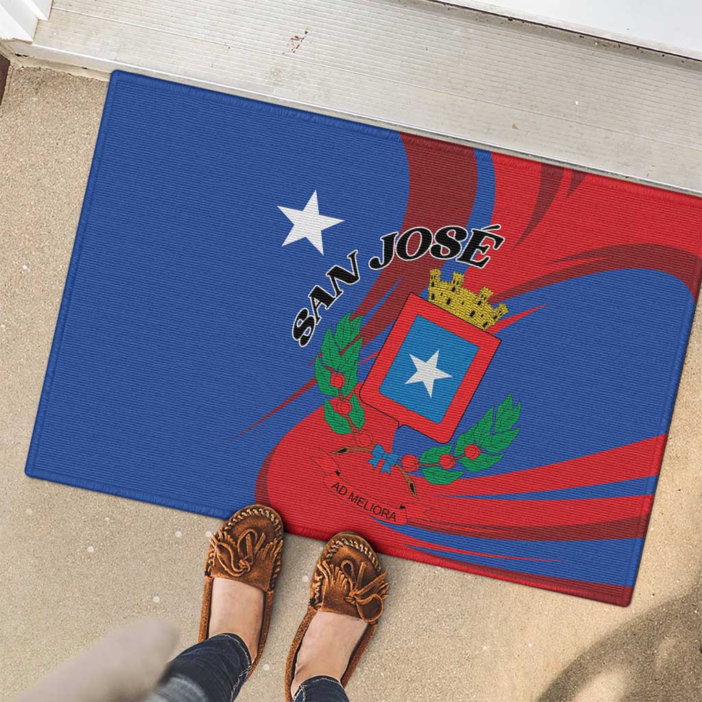 Costa Rica San José Rubber Doormat Ad Meliora - Wonder Print Shop