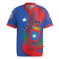 Personalized Costa Rica San José Rugby Jersey Ad Meliora - Wonder Print Shop