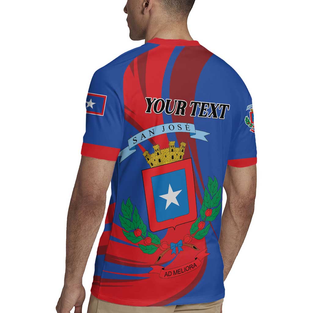 Personalized Costa Rica San José Rugby Jersey Ad Meliora - Wonder Print Shop