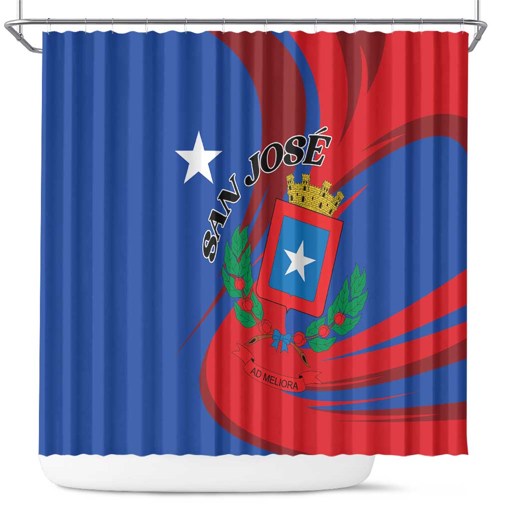 Costa Rica San José Shower Curtain Ad Meliora - Wonder Print Shop