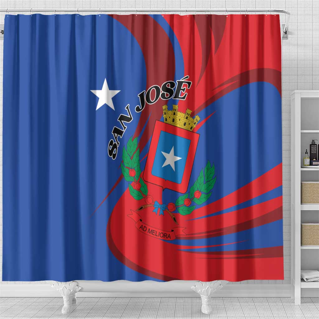 Costa Rica San José Shower Curtain Ad Meliora - Wonder Print Shop