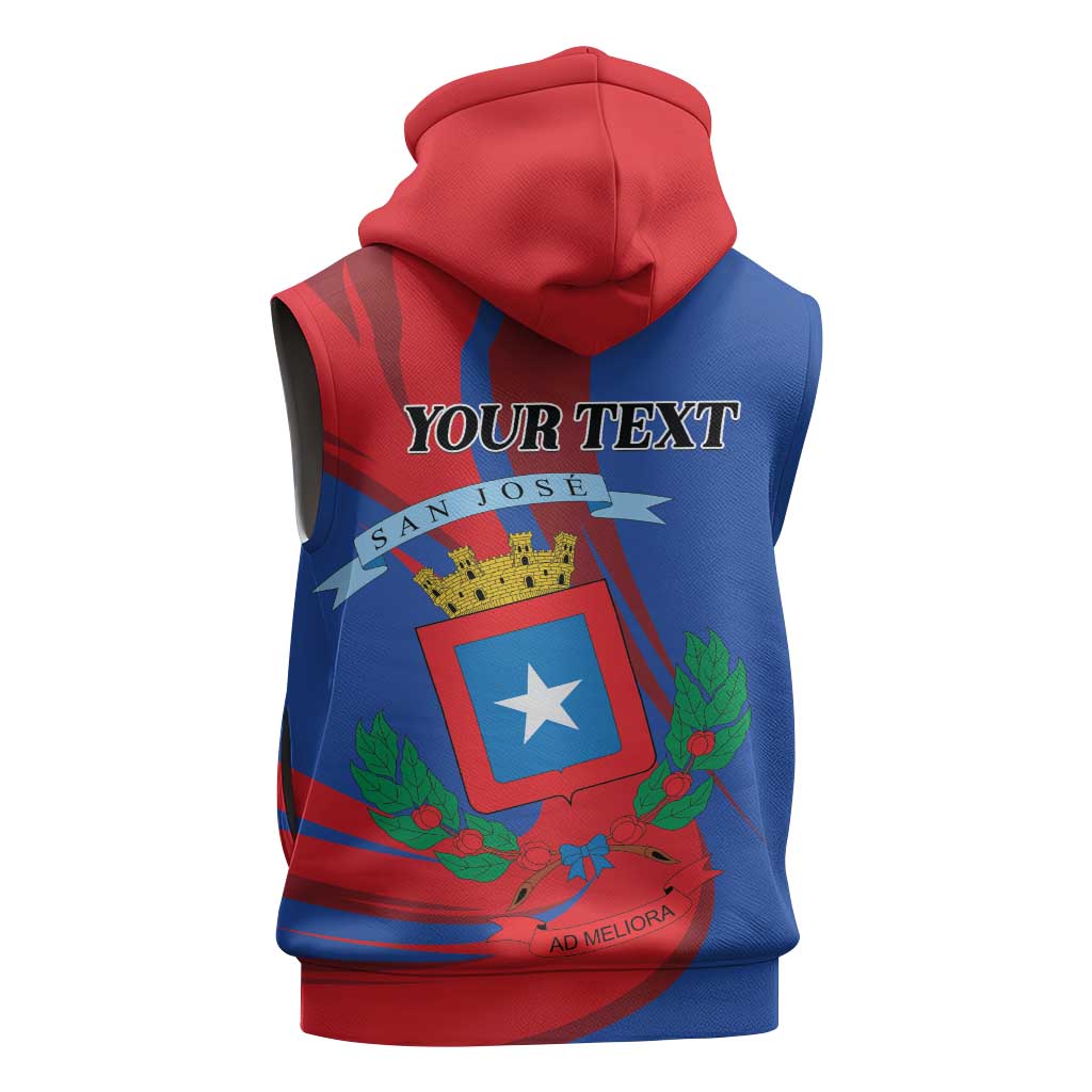 Personalized Costa Rica San José Sleeveless Hoodie Ad Meliora - Wonder Print Shop