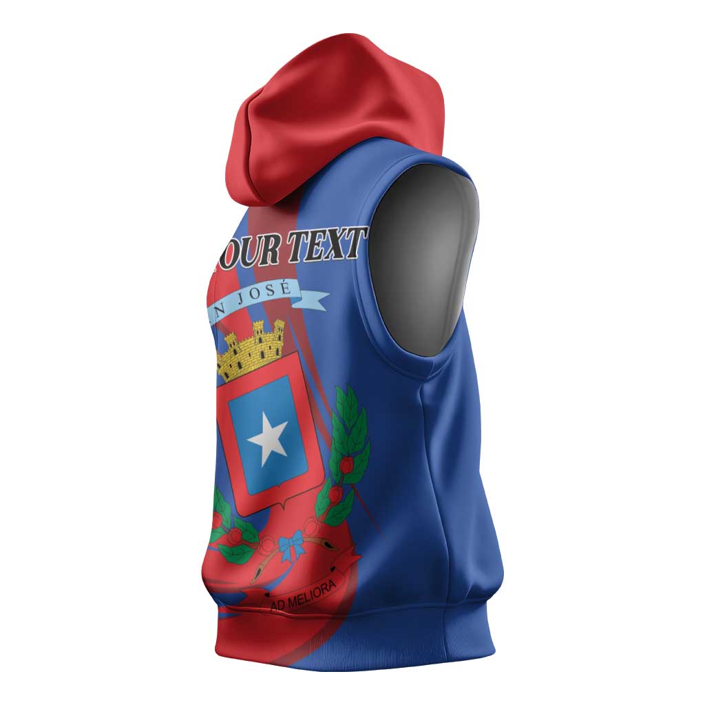 Personalized Costa Rica San José Sleeveless Hoodie Ad Meliora - Wonder Print Shop
