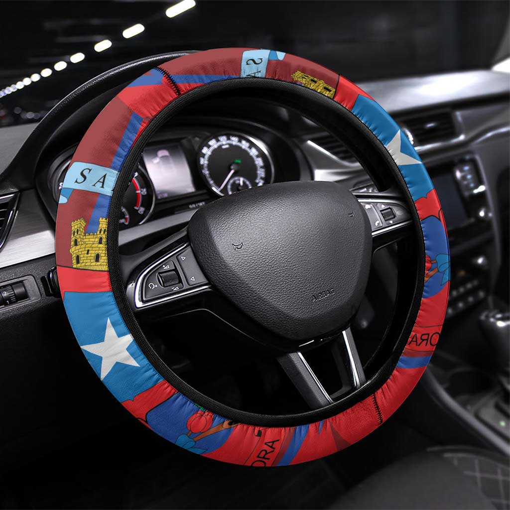Costa Rica San José Steering Wheel Cover Ad Meliora - Wonder Print Shop