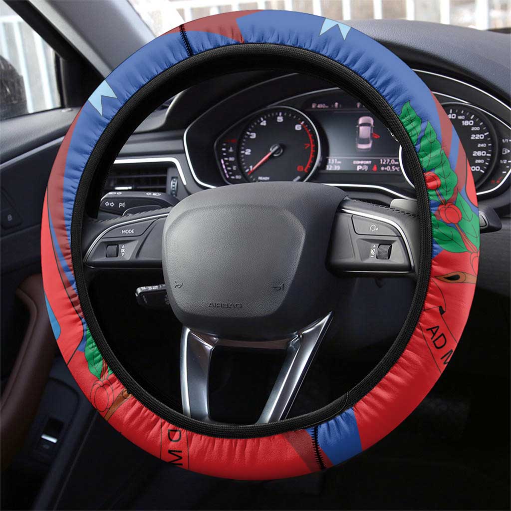 Costa Rica San José Steering Wheel Cover Ad Meliora - Wonder Print Shop