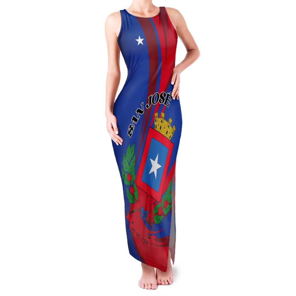 Personalized Costa Rica San José Tank Maxi Dress Ad Meliora - Wonder Print Shop