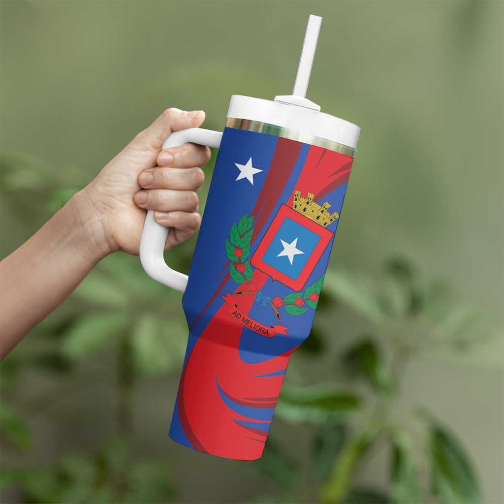 Costa Rica San José Tumbler With Handle Ad Meliora - Wonder Print Shop