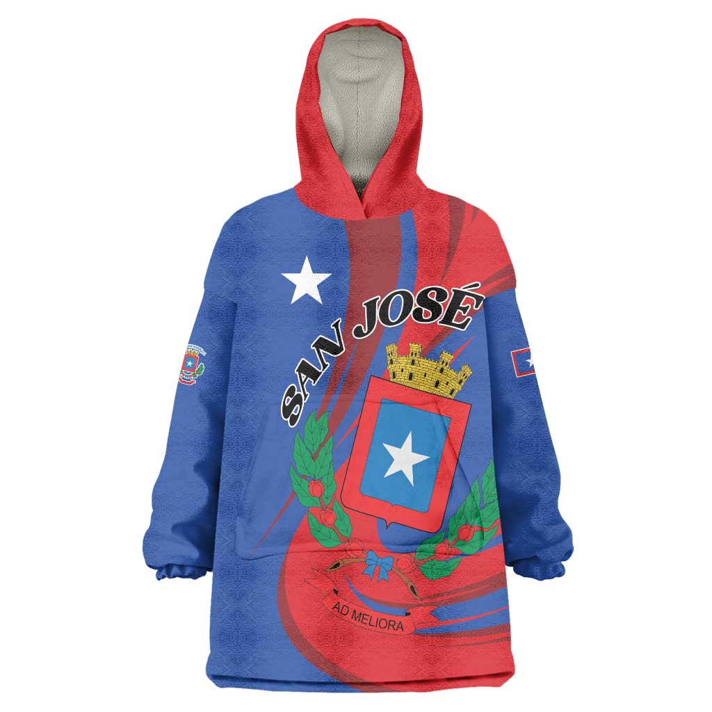Personalized Costa Rica San José Wearable Blanket Hoodie Ad Meliora - Wonder Print Shop
