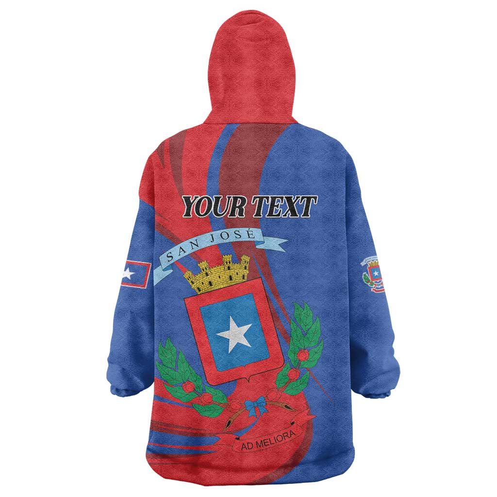 Personalized Costa Rica San José Wearable Blanket Hoodie Ad Meliora - Wonder Print Shop