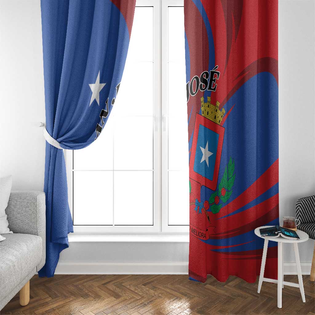 Costa Rica San José Window Curtain Ad Meliora - Wonder Print Shop