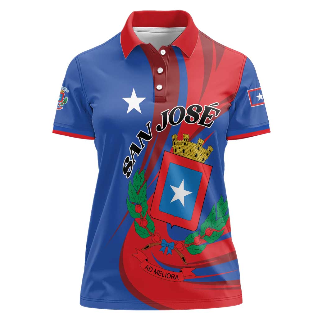 Personalized Costa Rica San José Women Polo Shirt Ad Meliora - Wonder Print Shop